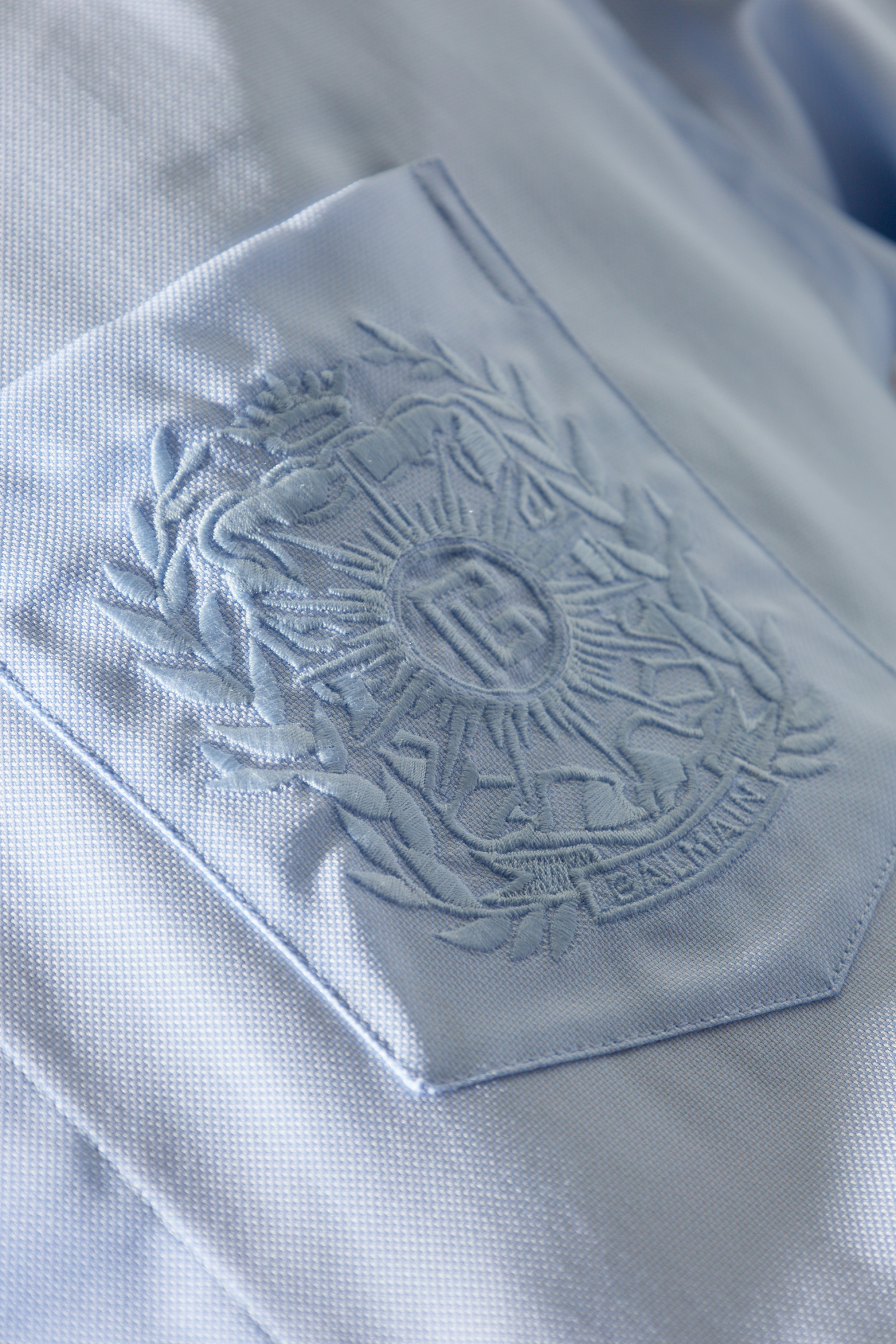 Light blue Cotton shirt with pocket Balmain - Vitkac AS
